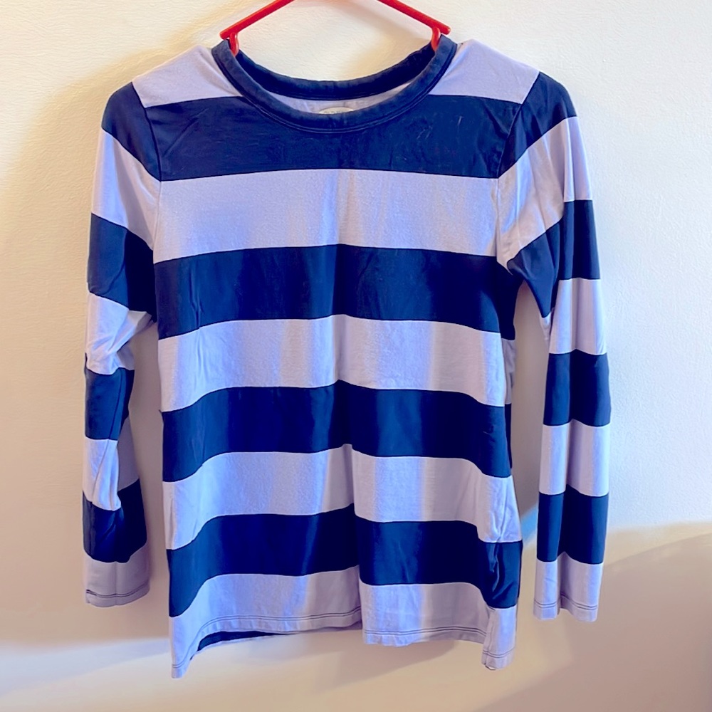 Old Navy purple stripe long sleeve tee